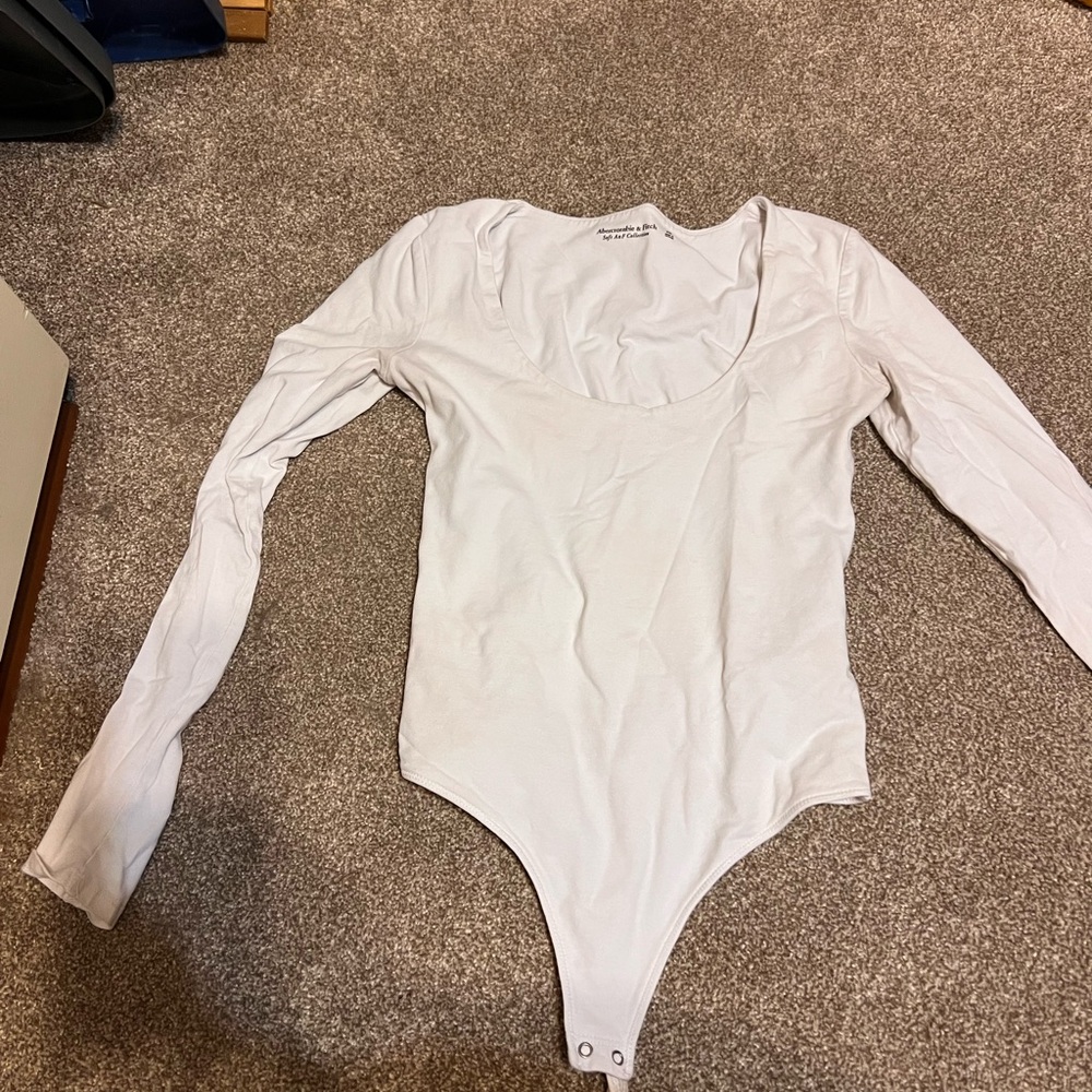 Abercrombie & Fitch Cream  Bodysuit